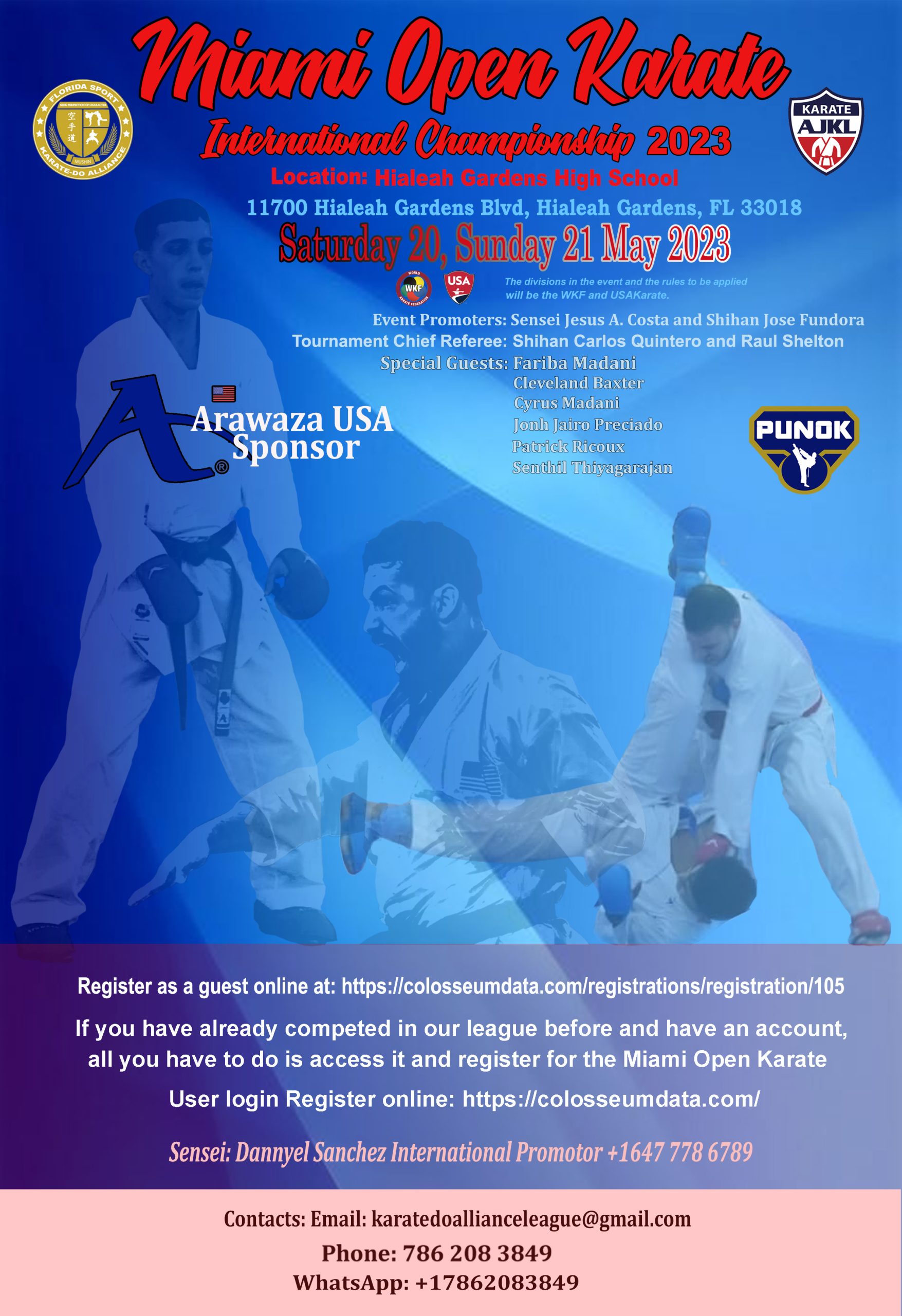 Miami Open Karate Championship May 2021, 2023 Miami Open Karate